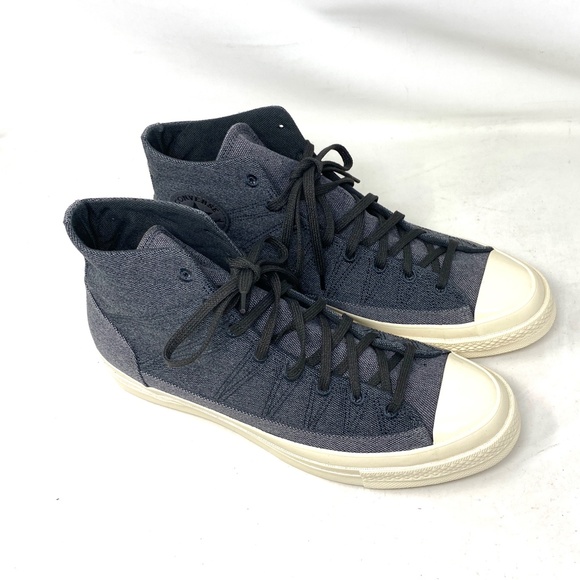 Converse Chuck 70 High Casual Shoes Black Storm Canvas Men Size Sneakers 172819C - Picture 3 of 10